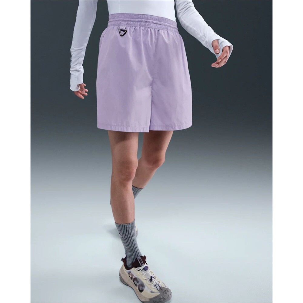 Nike ACG Repel Mid-Rise Ripstop Shorts purple Women's Medium HJ0263 515 NEW